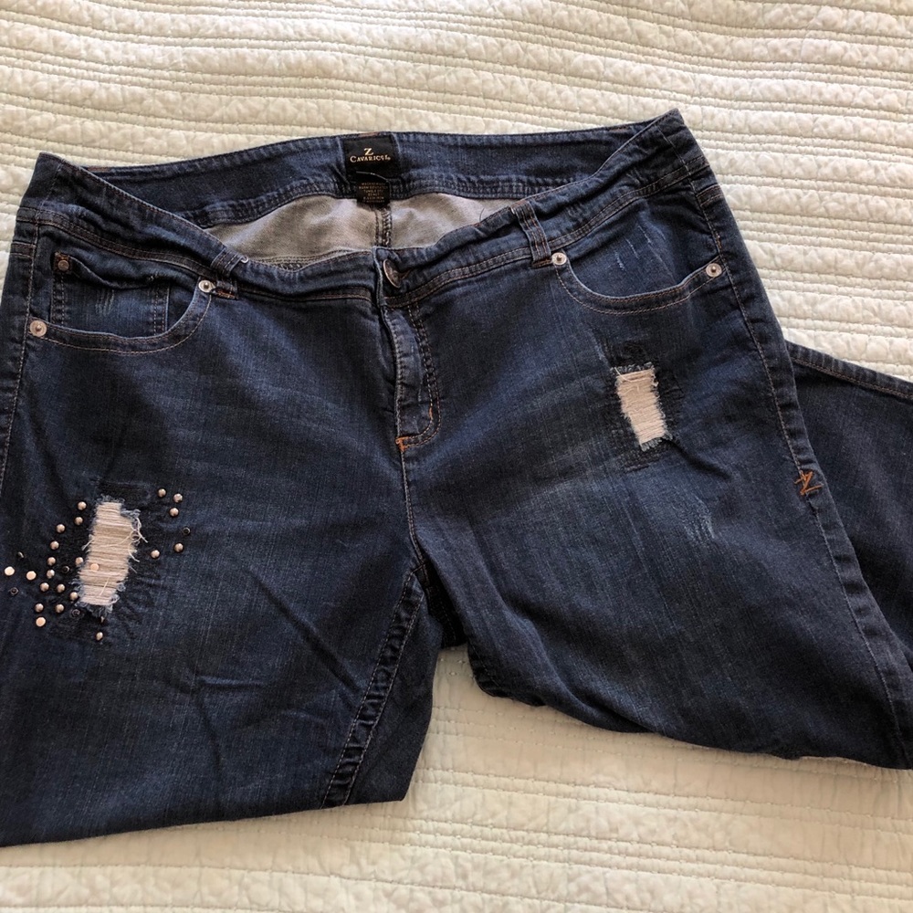 Jean capris.